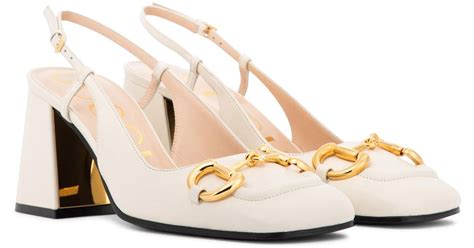 white gucci slingbacks|gucci slingback dupe.